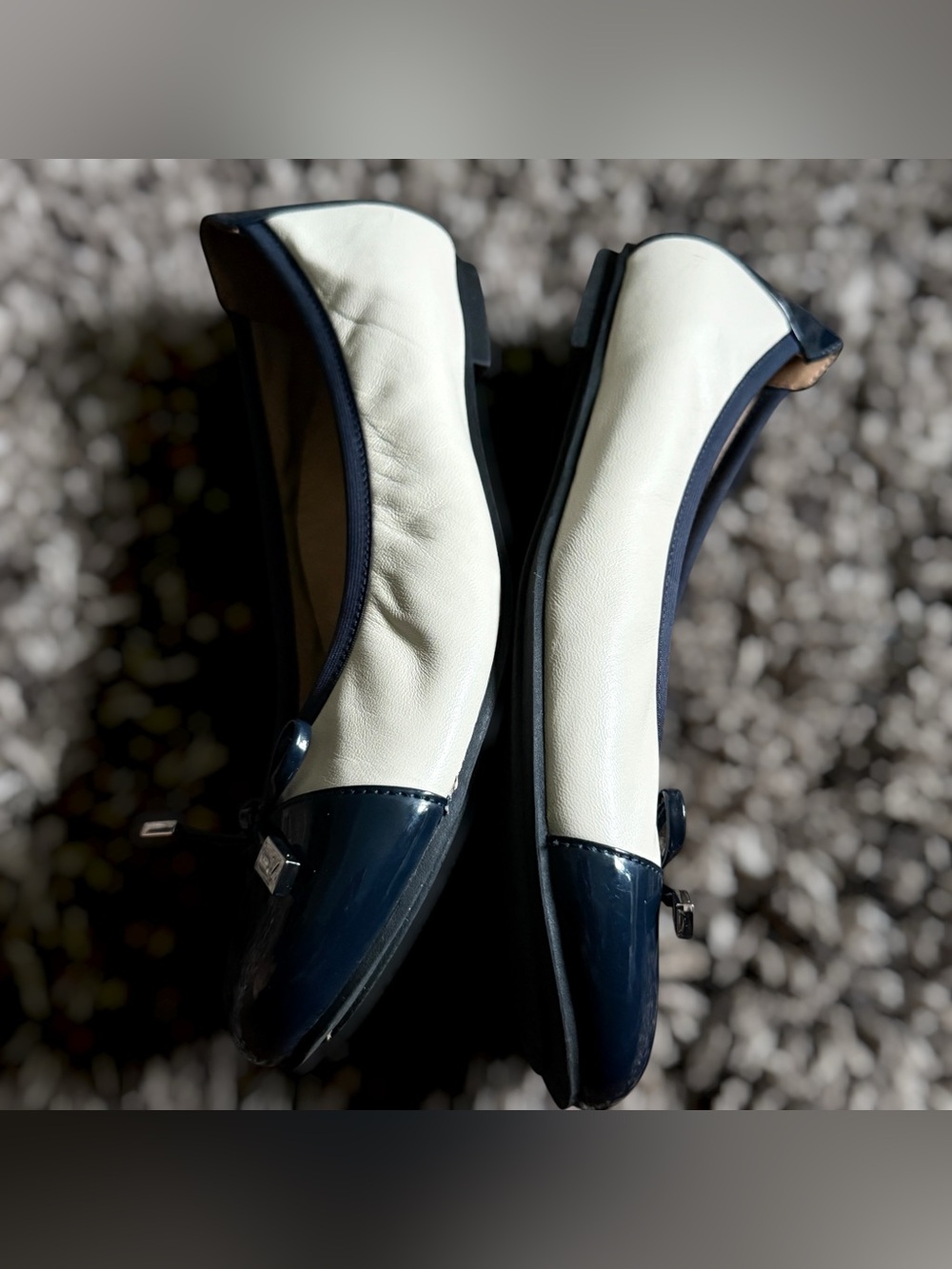 VIONIC Minna Ballet Flat Bow Flats Blue & White US 7 - Picture 3 of 10